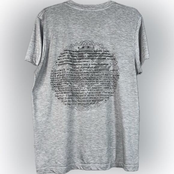 Great Wall Print Y2K Vintage Style Unisex M/L Tagless Short Sleeved Tee Asian - Picture 3 of 5